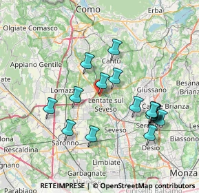 Mappa Via Trento, 20823 Lentate sul Seveso MB, Italia (7.15125)