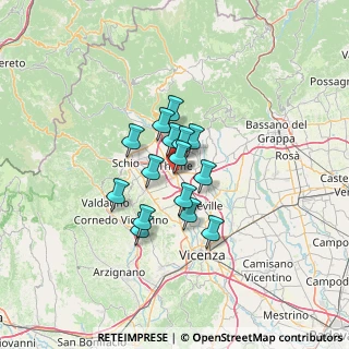 Mappa Via della Meccanica, 36016 Thiene VI, Italia (8.63867)