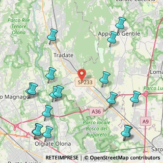 Mappa Via Antonio Catenacci, 22070 Locate Varesino CO, Italia (5.57294)