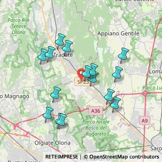 Mappa Via Antonio Catenacci, 22070 Locate Varesino CO, Italia (3.724)