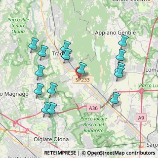 Mappa Via Antonio Catenacci, 22070 Locate Varesino CO, Italia (4.212)