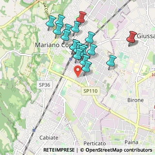 Mappa Via Filippo Meda, 22066 Mariano Comense CO, Italia (0.898)