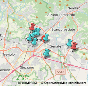 Mappa Via Gabriele Rosa, 24125 Bergamo BG, Italia (2.82833)