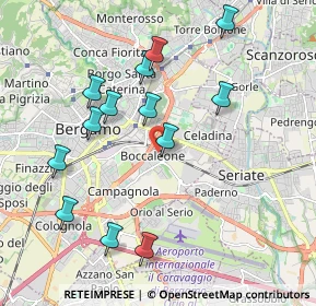 Mappa Via Gabriele Rosa, 24125 Bergamo BG, Italia (1.99462)