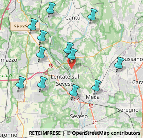 Mappa Via S. Michele del Carso, 20823 Lentate sul Seveso MB, Italia (4.12583)