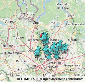 Mappa Via S. Michele del Carso, 20823 Lentate sul Seveso MB, Italia (10.6505)