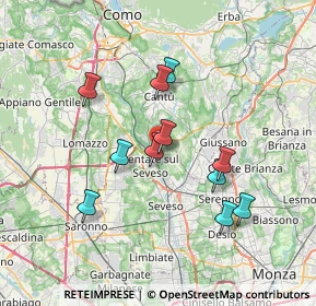 Mappa Via S. Michele del Carso, 20823 Lentate sul Seveso MB, Italia (6.39636)