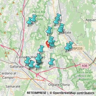 Mappa Via Lucca, 21050 Cairate VA, Italia (3.567)