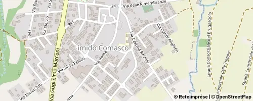 Mappa Limido Comasco