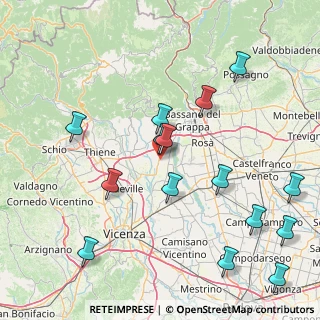 Mappa 36060 Schiavon VI, Italia (18.76333)
