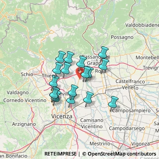 Mappa 36060 Schiavon VI, Italia (10.60294)