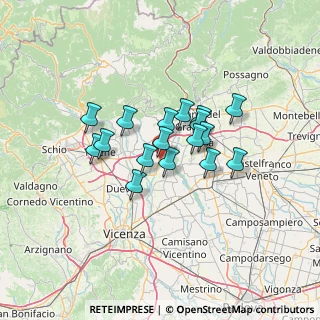 Mappa 36060 Schiavon VI, Italia (9.55882)