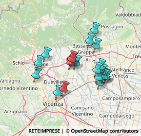 Mappa 36060 Schiavon VI, Italia (11.6115)