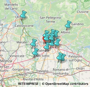 Mappa Via Alessandro Volta, 24035 Curno BG, Italia (9.39429)