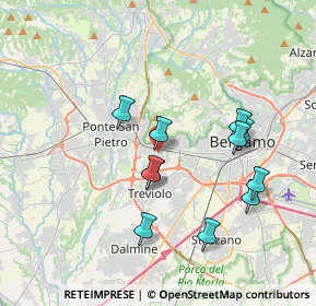 Mappa Via Alessandro Volta, 24035 Curno BG, Italia (3.45273)