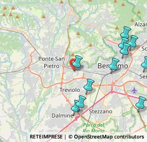 Mappa Via Alessandro Volta, 24035 Curno BG, Italia (4.94091)