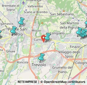 Mappa Via Alessandro Volta, 24035 Curno BG, Italia (3.7355)