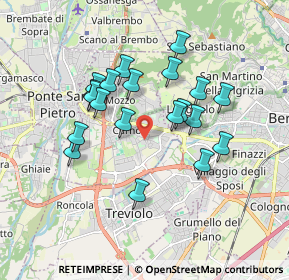 Mappa Via Alessandro Volta, 24035 Curno BG, Italia (1.5705)