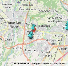 Mappa Via Alessandro Volta, 24035 Curno BG, Italia (3.01333)