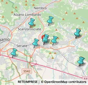 Mappa Via Papa Giovanni XXIII, 24061 Albano Sant'Alessandro BG, Italia (3.95091)