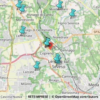 Mappa Via Luigi Settembrini, 20823 Lentate sul Seveso MB, Italia (2.18091)