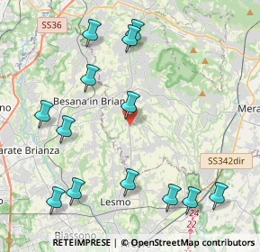 Mappa Via Don Lorenzo Milani, 23880 Casatenovo LC, Italia (4.90538)