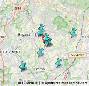 Mappa Via Don Lorenzo Milani, 23880 Casatenovo LC, Italia (2.81091)