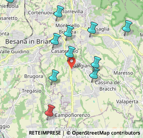 Mappa Via Don Lorenzo Milani, 23880 Casatenovo LC, Italia (2.26833)