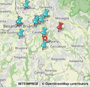Mappa Via Don Lorenzo Milani, 23880 Casatenovo LC, Italia (1.92455)