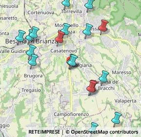 Mappa Via Don Lorenzo Milani, 23880 Casatenovo LC, Italia (2.3925)