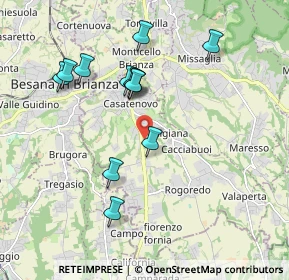 Mappa Via Don Lorenzo Milani, 23880 Casatenovo LC, Italia (1.825)