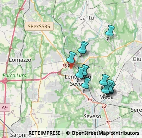 Mappa Via Alvaro Casartelli, 20823 Lentate sul Seveso MB, Italia (3.07)