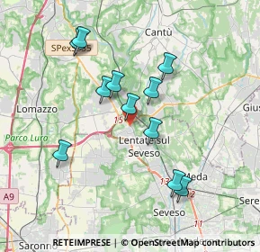 Mappa Via Alvaro Casartelli, 20823 Lentate sul Seveso MB, Italia (3.34455)