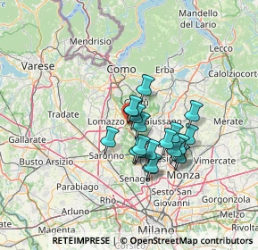 Mappa Via Alvaro Casartelli, 20823 Lentate sul Seveso MB, Italia (9.9835)