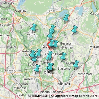 Mappa C.C. Gran Giussano Carrefour, 20833 Giussano MB, Italia (6.61421)