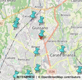 Mappa C.C. Gran Giussano Carrefour, 20833 Giussano MB, Italia (2.99357)