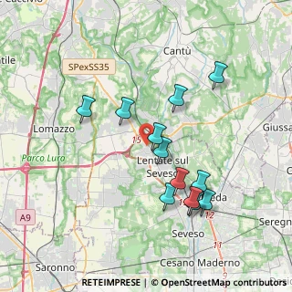 Mappa Via Trieste, 20823 Lentate sul Seveso MB, Italia (3.49833)