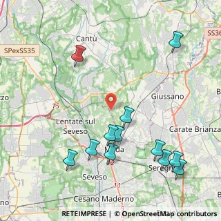 Mappa Via Sant'Agostino, 20823 Lentate sul Seveso MB, Italia (4.845)