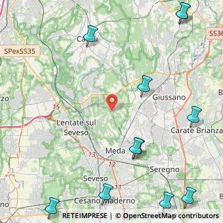Mappa Via Sant'Agostino, 20823 Lentate sul Seveso MB, Italia (6.72273)