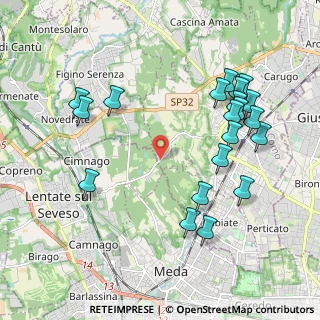 Mappa Via Sant'Agostino, 20823 Lentate sul Seveso MB, Italia (2.2115)