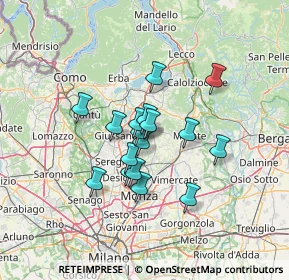 Mappa Via Giovanni Cimabue, 20842 Besana In Brianza MB, Italia (9.58353)
