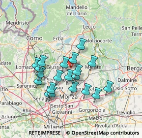 Mappa Via Giovanni Cimabue, 20842 Besana In Brianza MB, Italia (12.005)