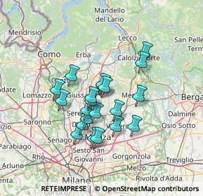 Mappa Via Giovanni Cimabue, 20842 Besana In Brianza MB, Italia (10.87)