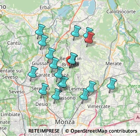 Mappa Via Giovanni Cimabue, 20842 Besana In Brianza MB, Italia (6.33556)