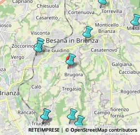 Mappa Via Giovanni Cimabue, 20842 Besana In Brianza MB, Italia (2.86545)
