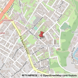 Mappa Via Umberto I°, 6, 20843 Verano Brianza, Monza e Brianza (Lombardia)