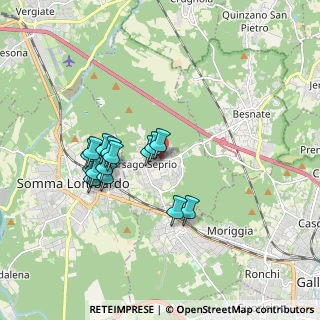 Mappa Via Gabriele D'Annunzio, 21010 Arsago Seprio VA, Italia (1.51333)