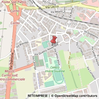 Mappa Via Quattro Novembre, 8, 24035 Curno, Bergamo (Lombardia)