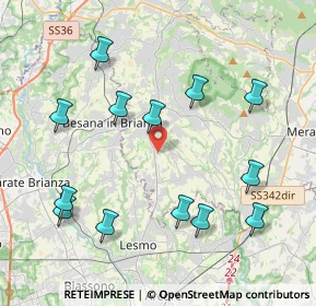 Mappa 23880 Casatenovo LC, Italia (4.44154)