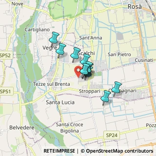 Mappa Via Alcide De Gasperi, 36056 Tezze sul Brenta VI, Italia (1.00909)